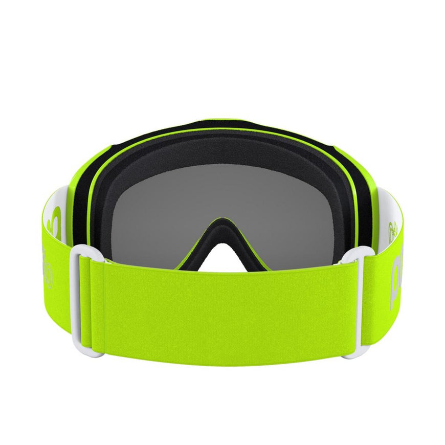 POC POCito Iris Kid's Ski Goggles Partly Sunny Silver Lens - Fluorescent Yellow/Green Frame