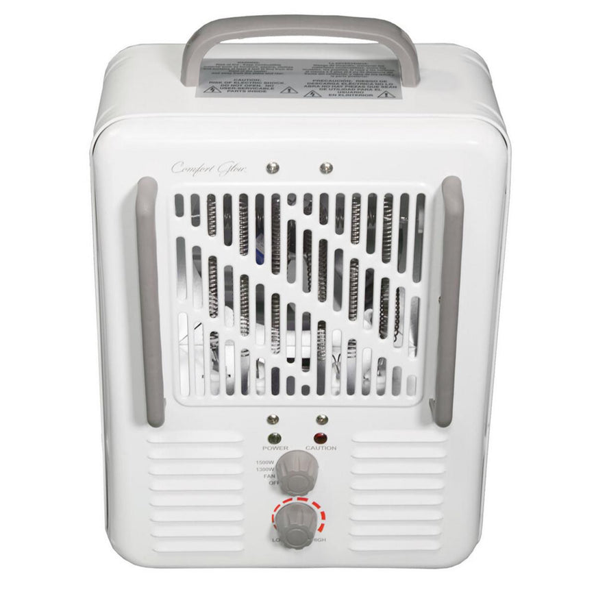 World Marketing Comfort Glow Milkhouse Style Electric Heater - White