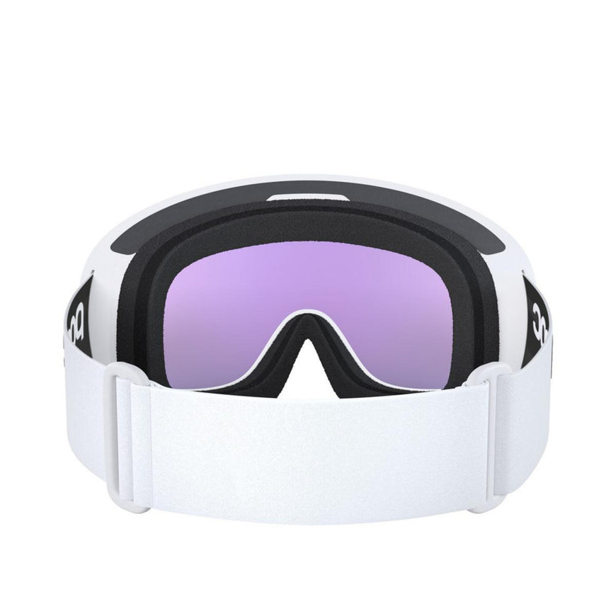 POC Fovea Ski Goggles Partly Sunny Blue Lens - Hydrogen White Frame