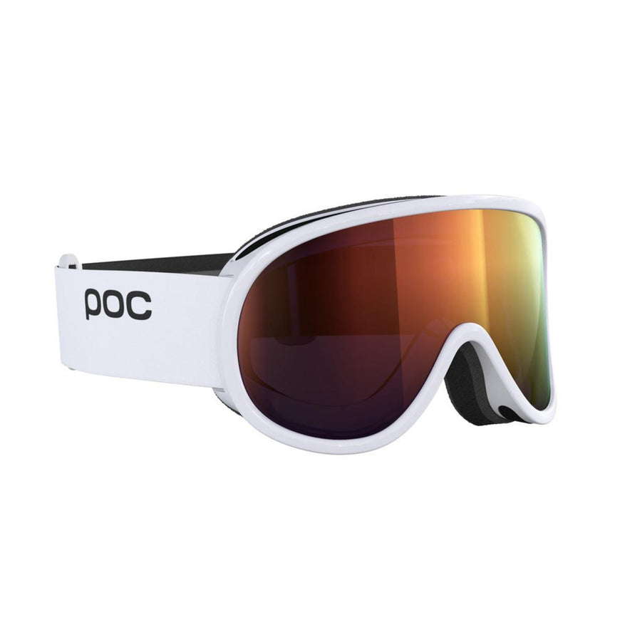 POC Retina Ski Goggles Partly Sunny Orange Lens - Hydrogen White Frame