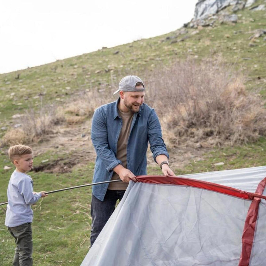 Klymit Cross Canyon 6 Person Tent - Red/Grey