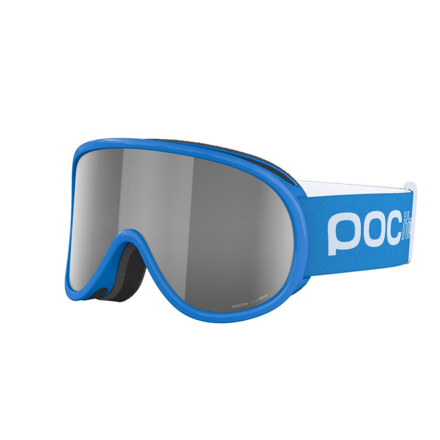 POC POCito Retina Kid's Ski Goggles Partly Sunny Silver Lens - Fluorescent Blue Frame