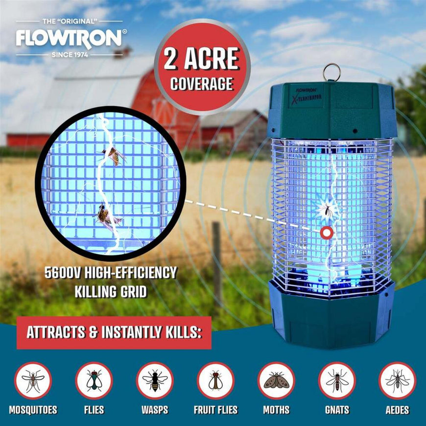 Flowtron 120W Outdoor Bug Zapper with 2 Acre coverage
