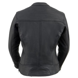 Milwaukee Leather Women's Cool-Tec Leather Scooter Triple Stitch Jacket