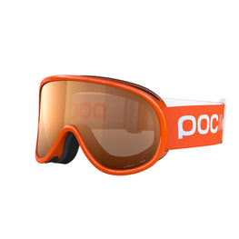 POC POCito Retina Kid's Ski Goggles Partly Sunny Light Orange Lens - Fluorescent Orange Frame