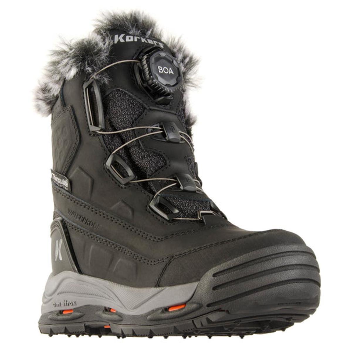 Korkers Women's Snowmageddon Boa Winter Boots with SnowTrac Sole