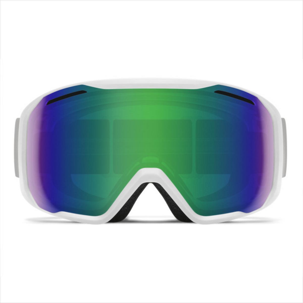 Smith Optics Blazer Goggles Green Sol-X Mirror - White Frame