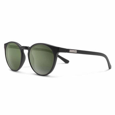 Suncloud Metric Polarized Gray Green Sunglasses - Matte Black Frame