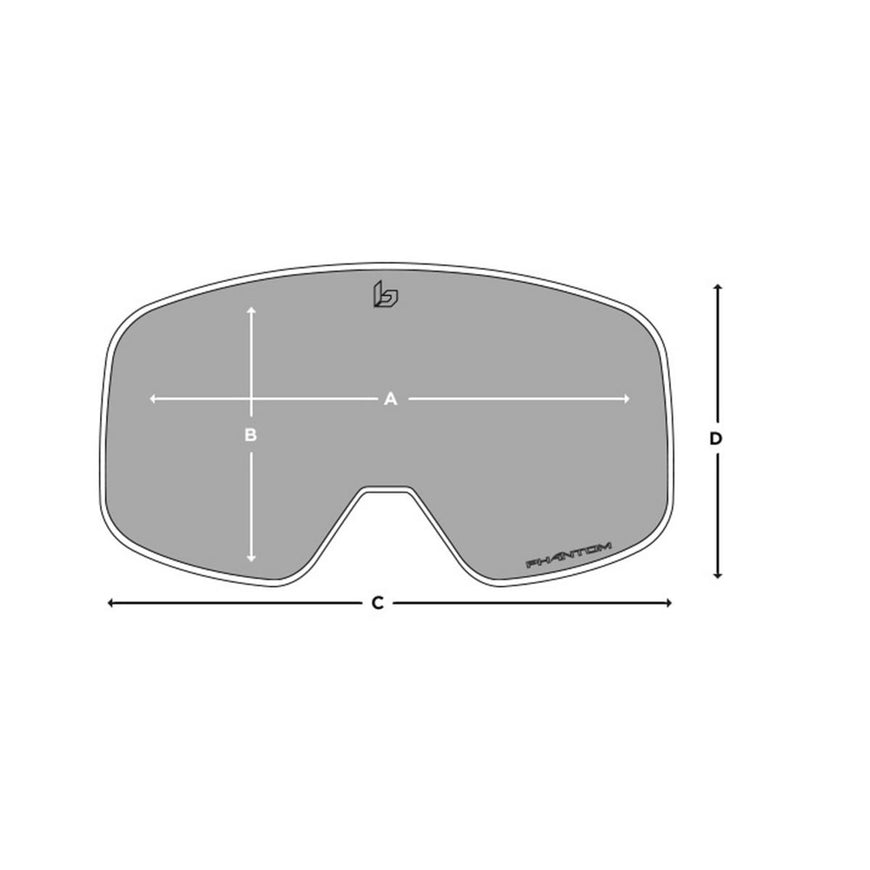 Bolle Nevada Goggle Black Cross Matte - Phantom+ Blue Semi-Polarized Photochromic