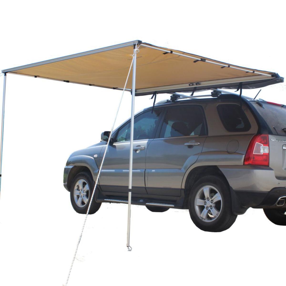 Trustmade 6' x 6' Car Side Awning Rooftop Pull Out Tent Shelter Black