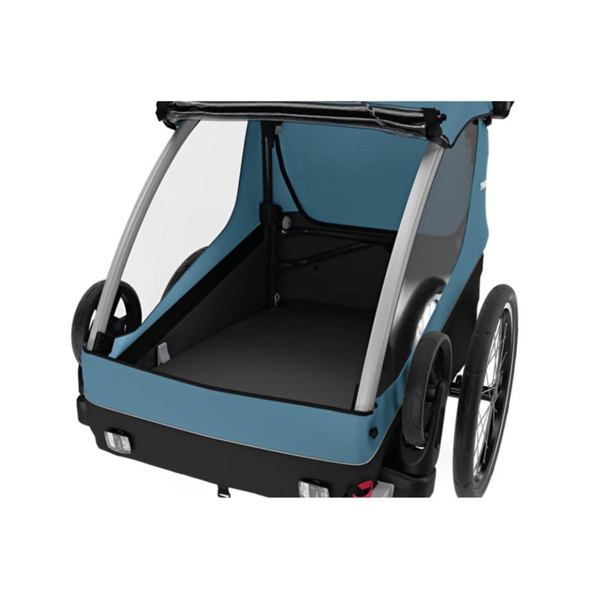 Thule Courier 2-Seat Kids Cargo Bike Trailer - Aegean Blue