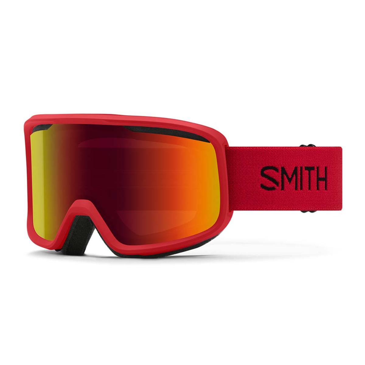 Smith Optics Frontier Goggles Red Sol-X Mirror - Lava Frame