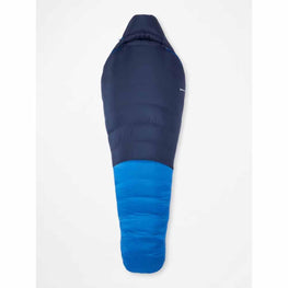 Marmot Men's Helium 15 Left Zipper Long Sleeping Bag - Arctic Navy/Dark Azure