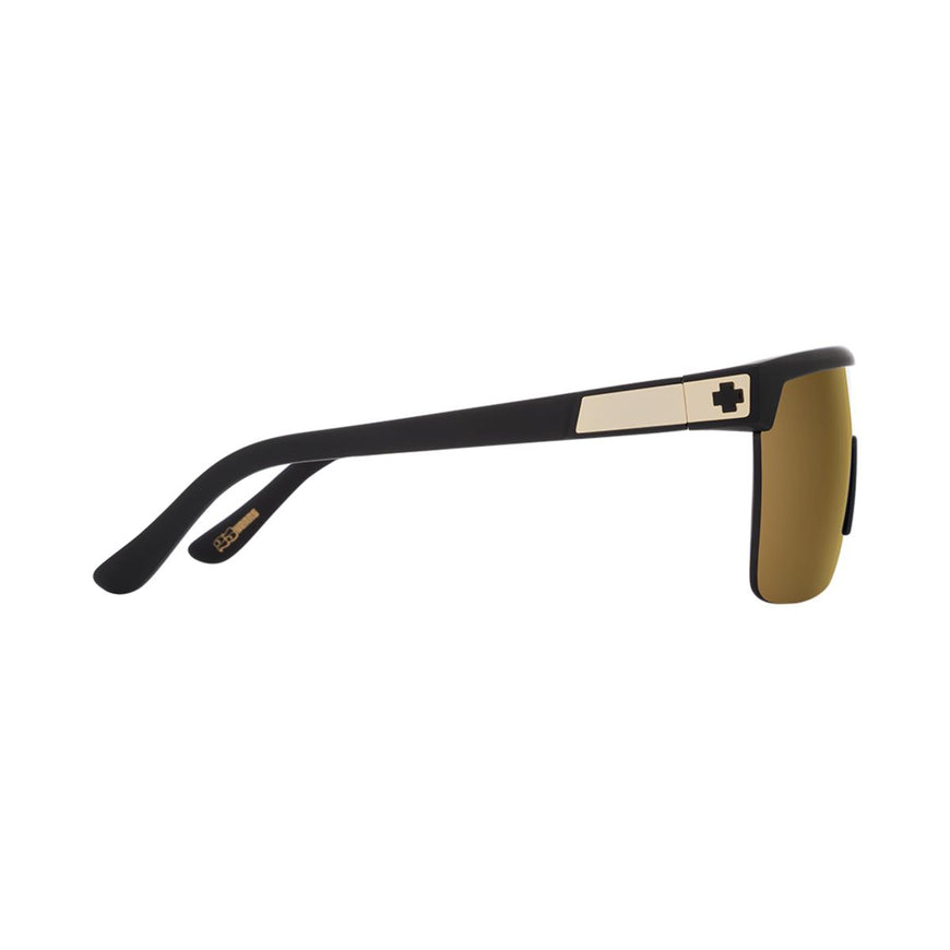 Spy Optic Flynn 5050 25 Anniv Matte Black Gold - HD Plus Bronze with Gold Spectra Mirror