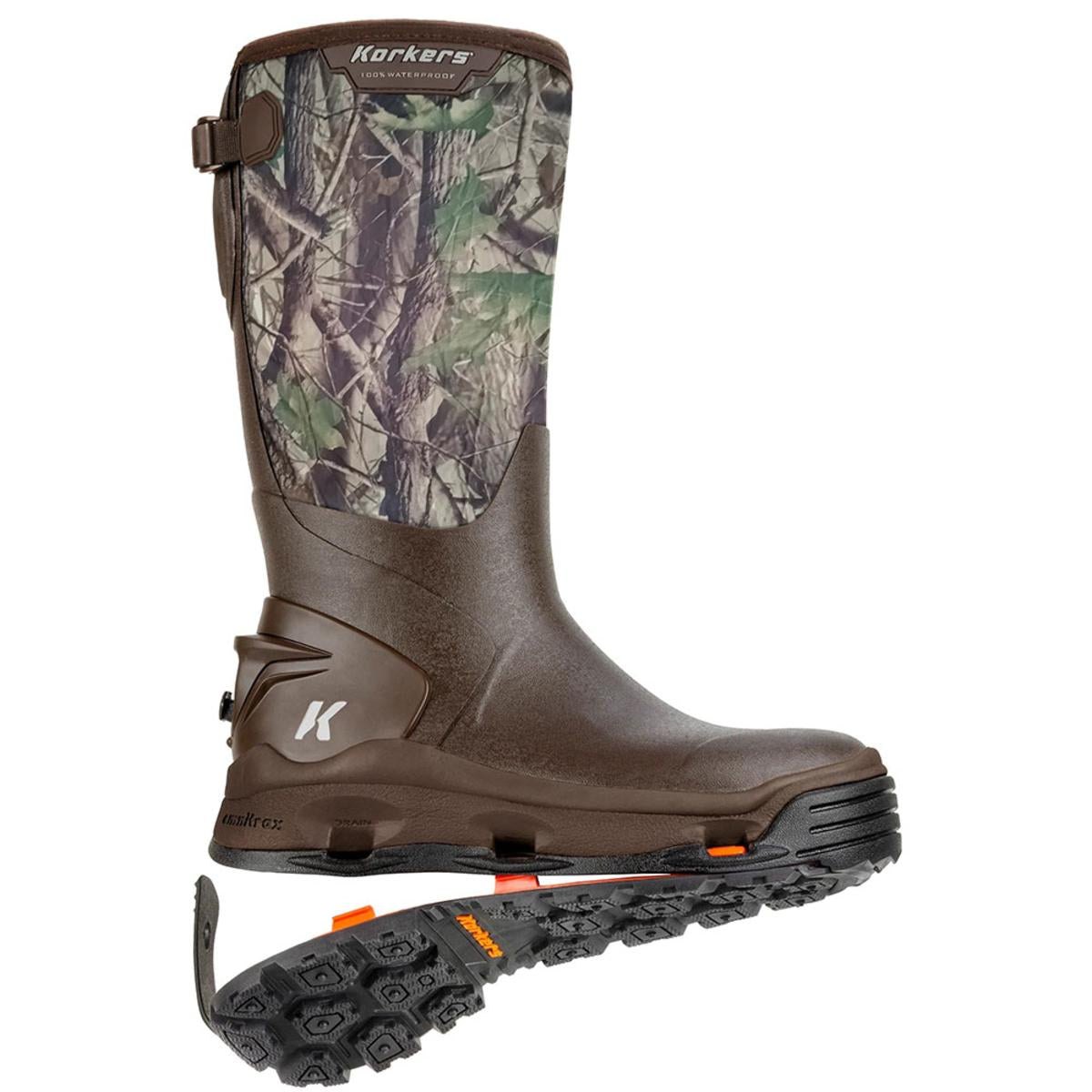 Korkers Men's Neo Storm 90 Outdoor Boots with Ninety Degree Sole - Camo
