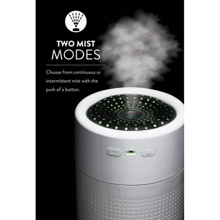 O2 Cool Treva Large Rechargeable 750 mL Humidifier - White