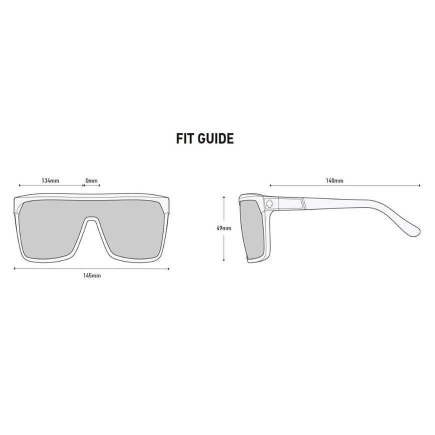 Spy Optic Flynn Matte Ebony/Ivory - Happy Gray Green