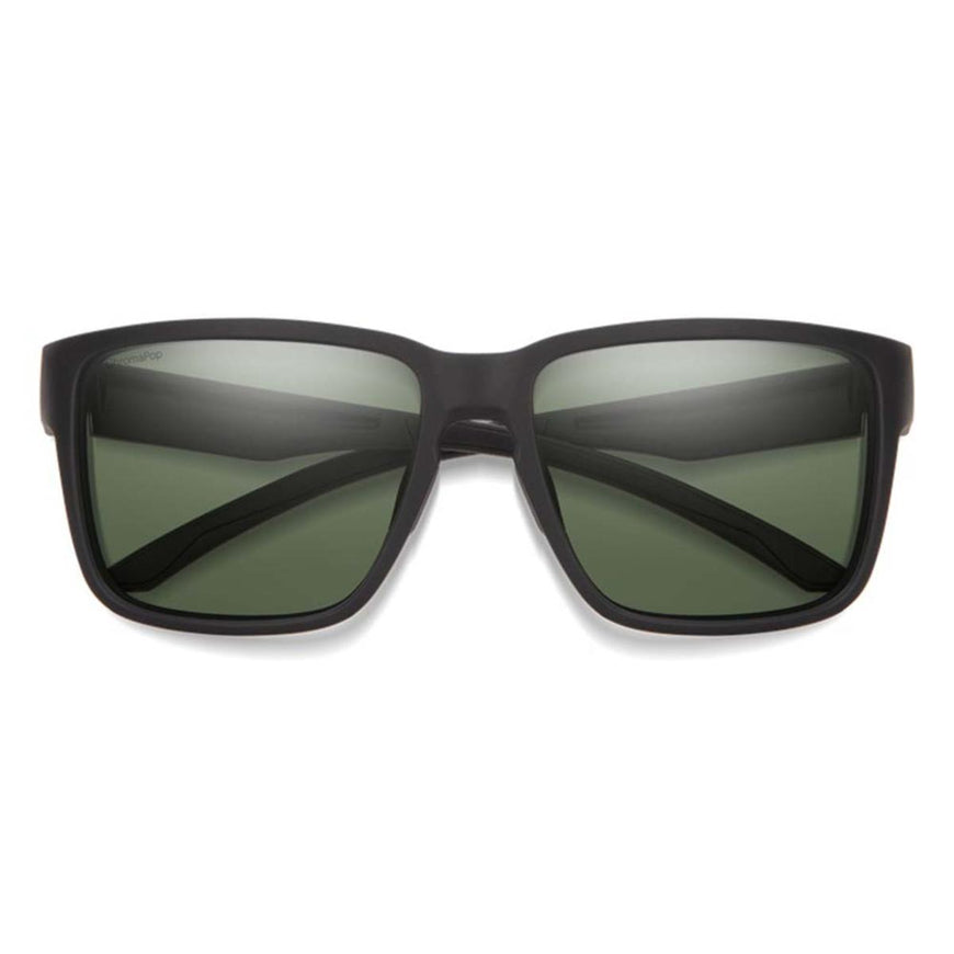 Smith Optics Emerge Sunglasses ChromaPop Polarized Gray Green Mirror - Matte Black Frame