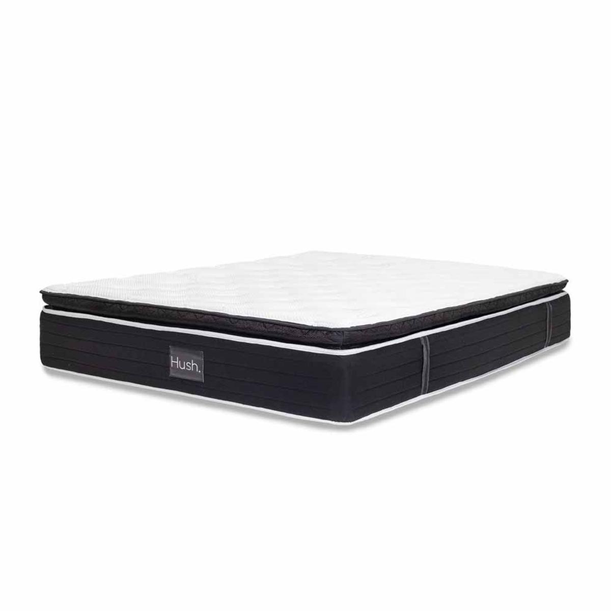 Hush Iced Hybrid 2-in-1 Cooling Mattress with Memory Foam and Springs - Double/White