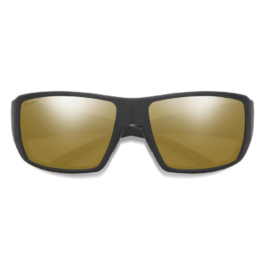 Smith Optics Guide's Choice Sunglasses ChromaPop Glass Polarized Bronze Mirror - Matte Black Frame