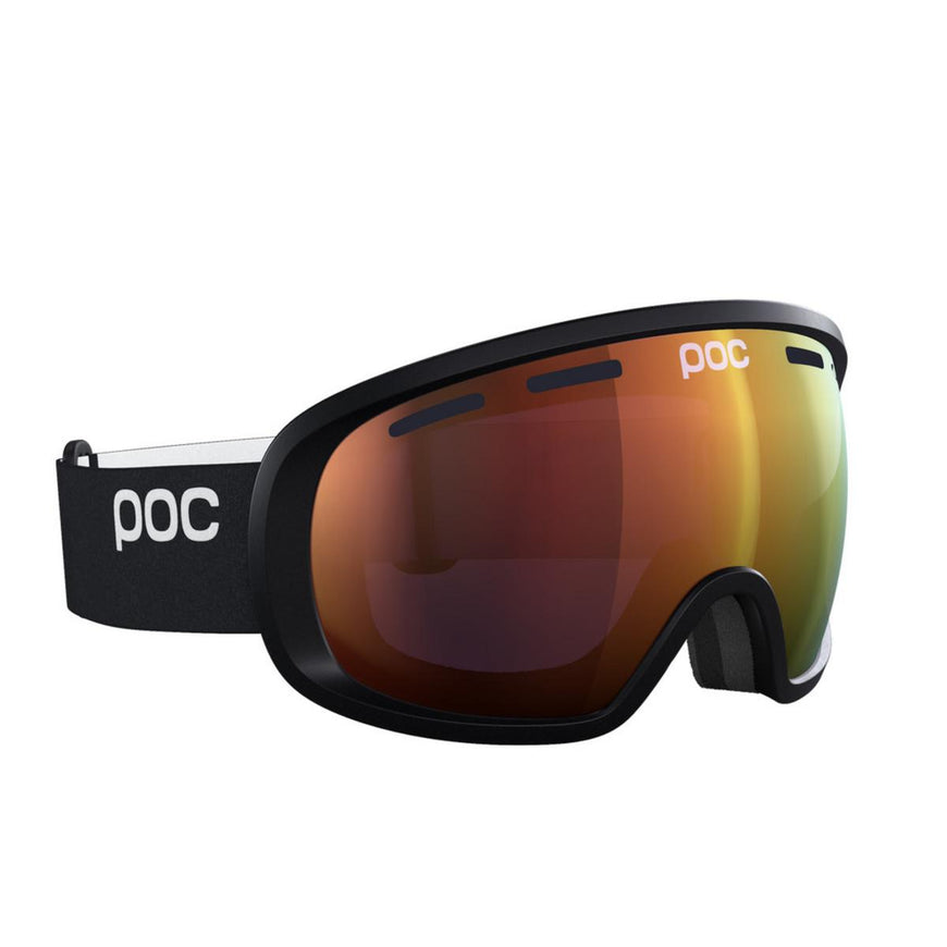 POC Fovea Ski Goggles Partly Sunny Orange Lens - Uranium Black Frame