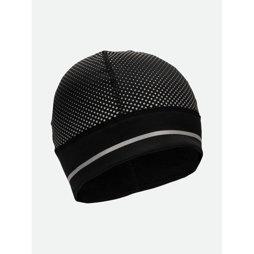 Nathan HyperNight Reflective Ponytail Beanie - Black/Geo Print