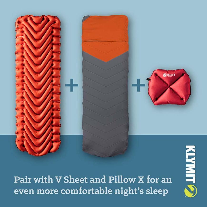 Klymit Insulated Static V Sleeping Pad - Orange