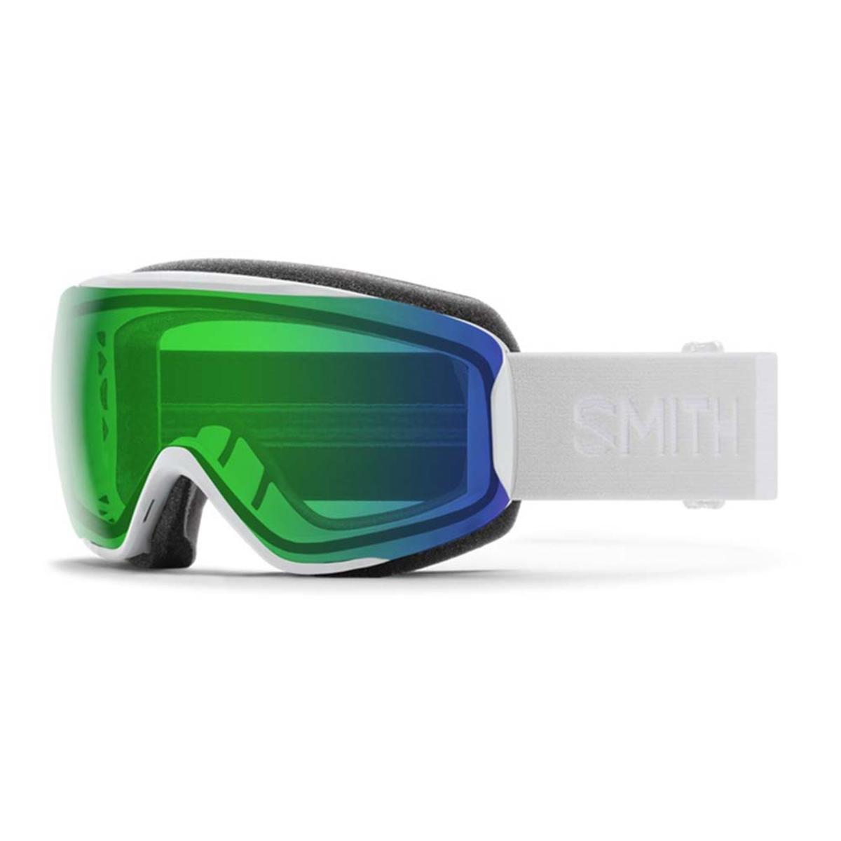 Smith Optics Women's Moment Goggles ChromaPop Everyday Green Mirror - White Vapor Frame