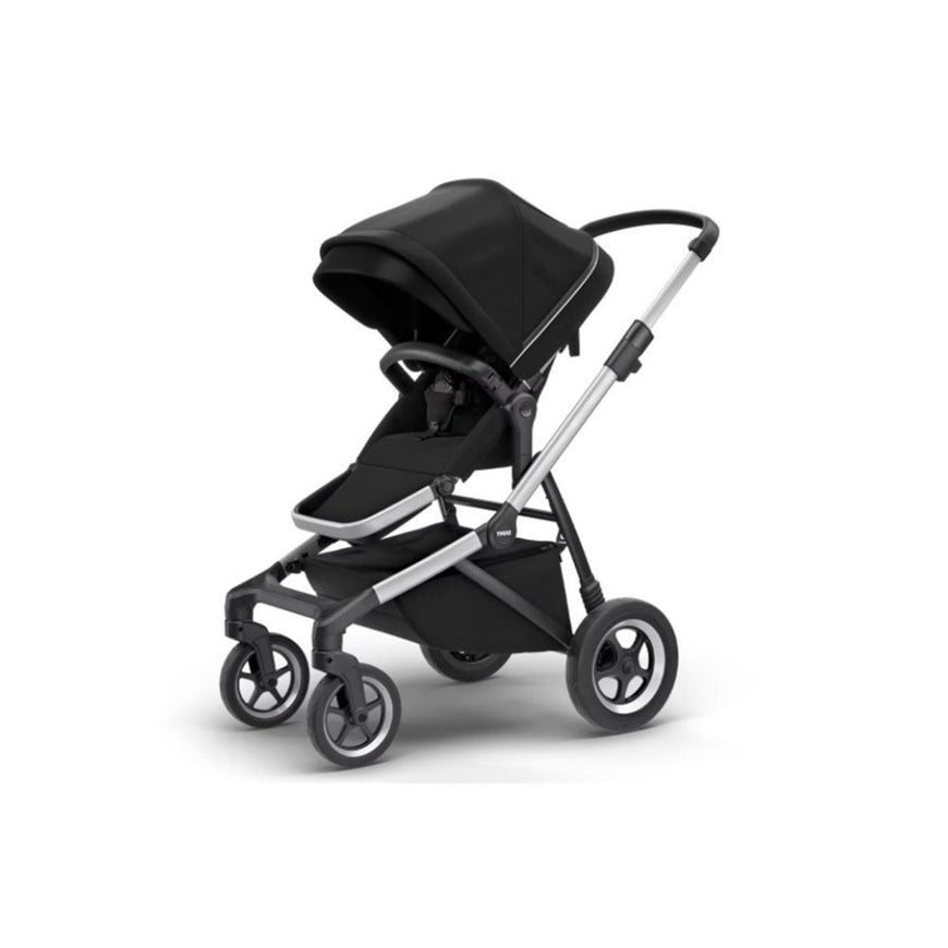 Thule Sleek City Stroller - Aluminum/Midnight Black