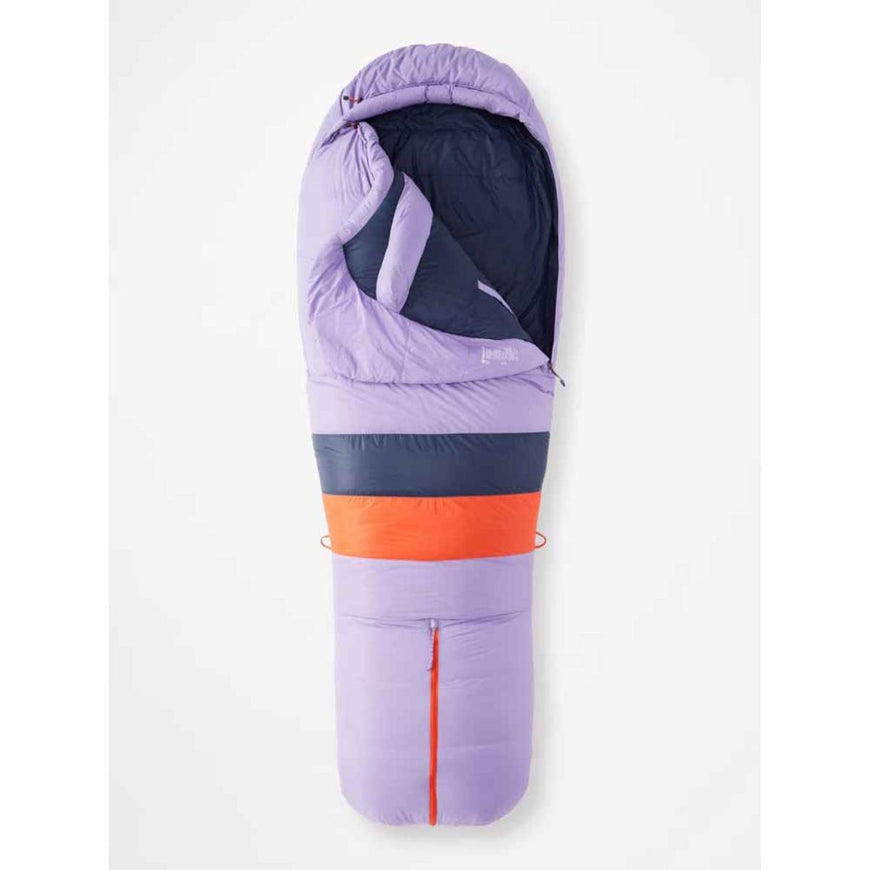 Marmot Women's Teton 15Â° Sleeping Bag - Long/Paisley Purple/Arctic Navy