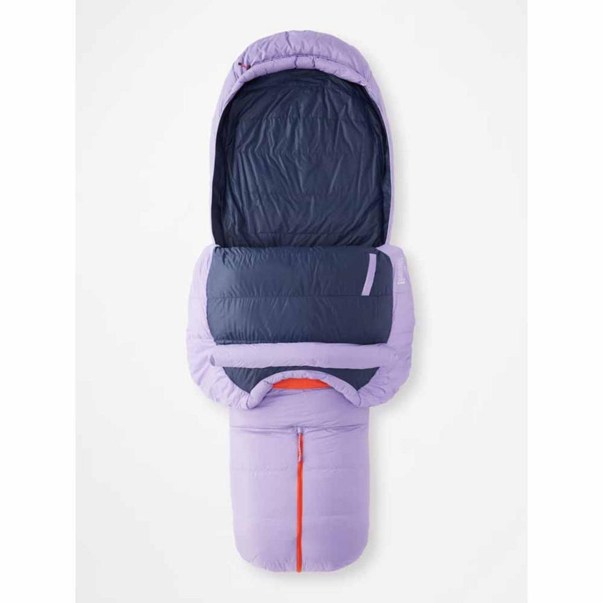 Marmot Women's Teton 15Â° Sleeping Bag - Long/Paisley Purple/Arctic Navy