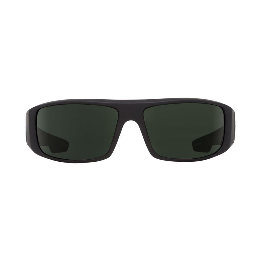 Spy Optic Logan Soft Matte Black - Happy Gray Green Polar