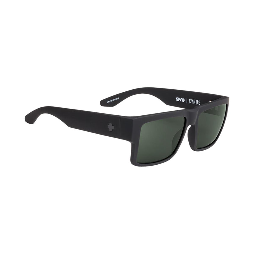 Spy Optic Cyrus Soft Matte Black - HD Plus Gray Green Polar