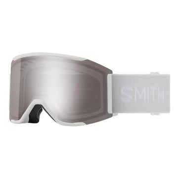 Smith Optics Squad MAG Goggles ChromaPop Sun Platinum Mirror - White Vapor Frame