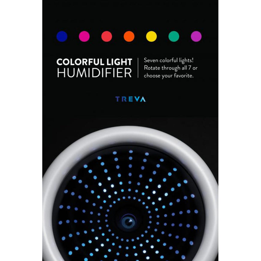 O2 Cool Treva Large Rechargeable 750 mL Humidifier - White