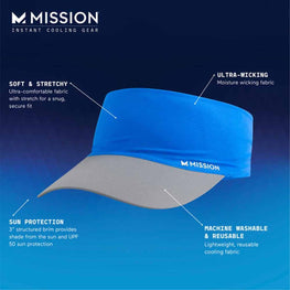 Mission Cooling Visor - White & Black