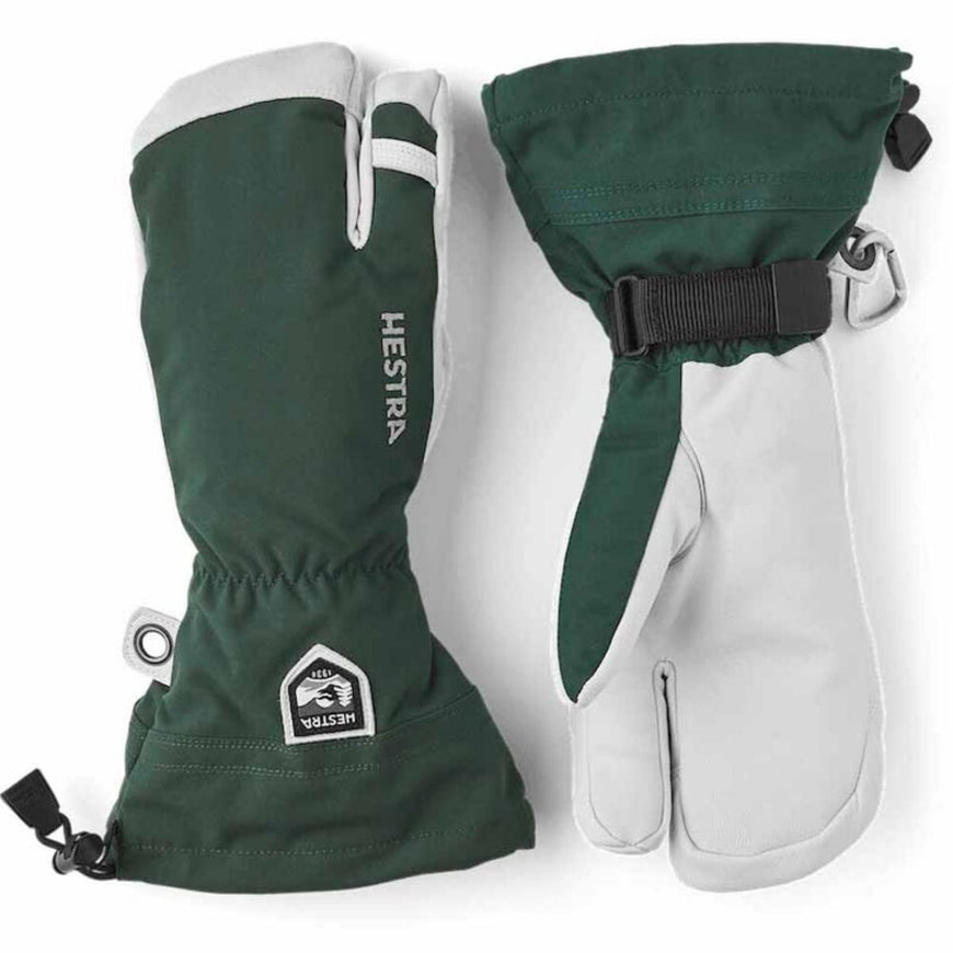 Hestra Heli Army Leather 3-Finger Winter Mitten