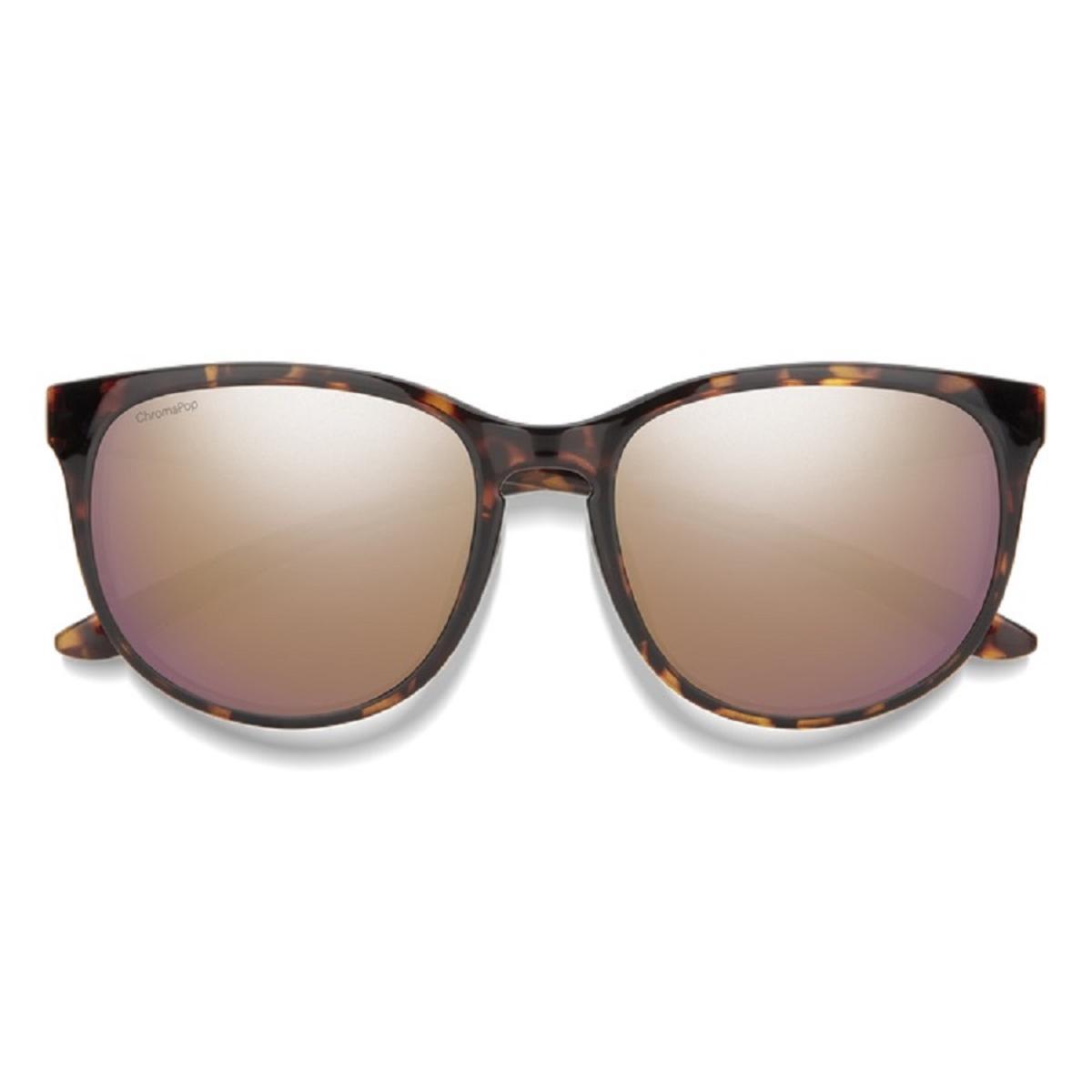 Smith Optics Lake Shasta Sunglasses ChromaPop Polarized Rose Gold Mirror - Tortoise Frame