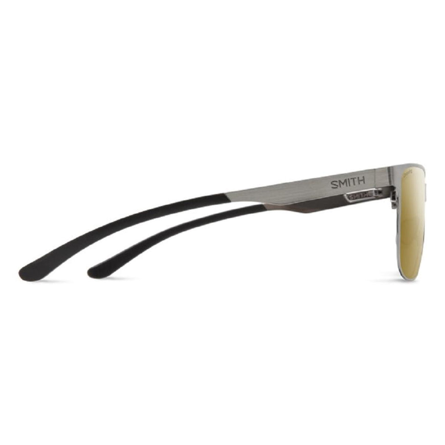 Smith Optics Lowdown Metal Sunglasses ChromaPop Polarized Bronze Mirror - Brushed Gunmetal Frame