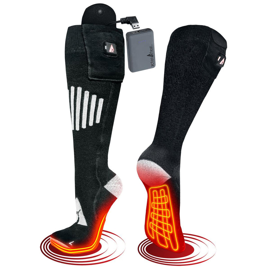 ActionHeat 5V Battery Heated Socks - Cotton