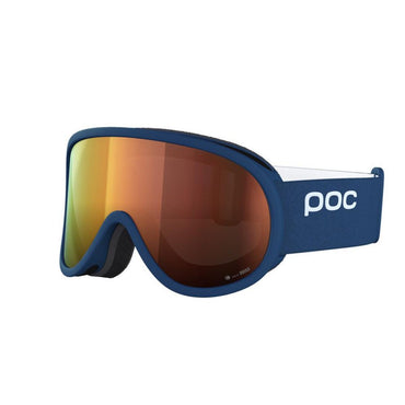 POC Retina Ski Goggles Partly Sunny Orange Lens - Lead Blue Frame