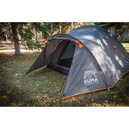 KUMA Outdoor Gear Tekarra 4 Tent - Graphite/Orange