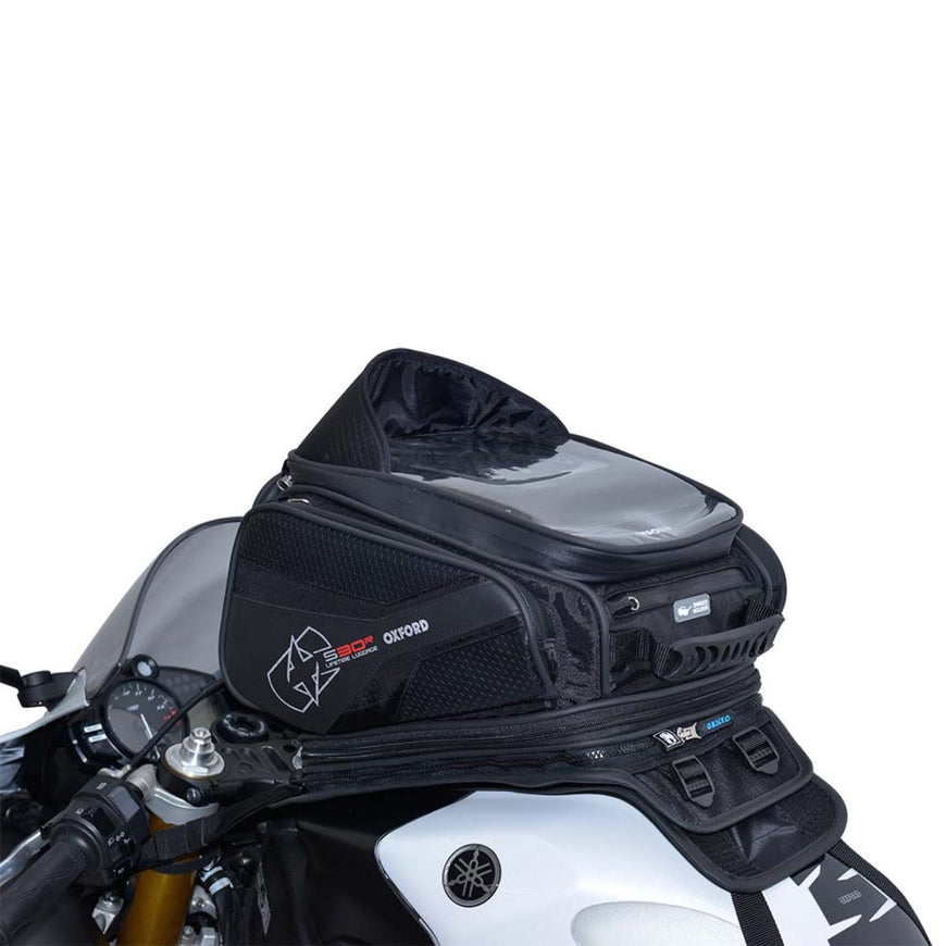 Oxford R-Series S30R Strap On Tank Bag - Black