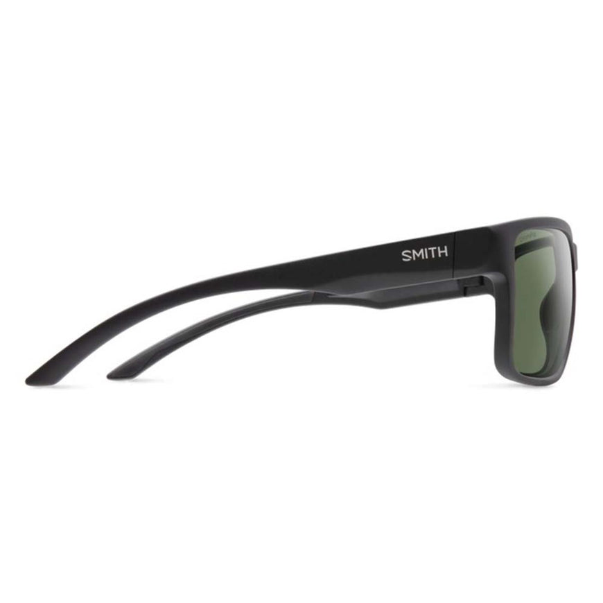 Smith Optics Emerge Sunglasses ChromaPop Polarized Gray Green Mirror - Matte Black Frame