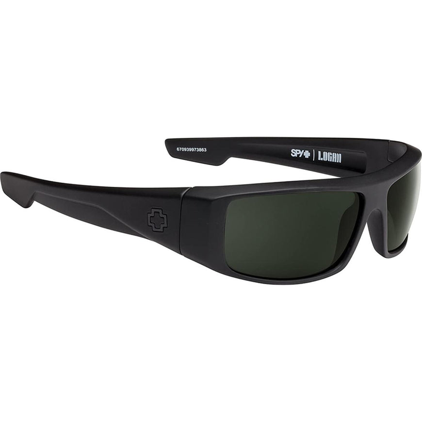 Spy Optic Logan Soft Matte Black - HD Plus Gray Green