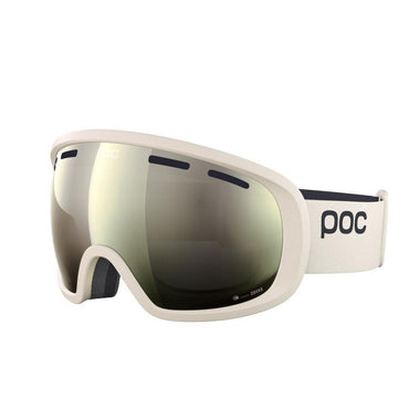 POC Fovea Ski Goggles Partly Sunny Ivory Lens - Selentine White Frame