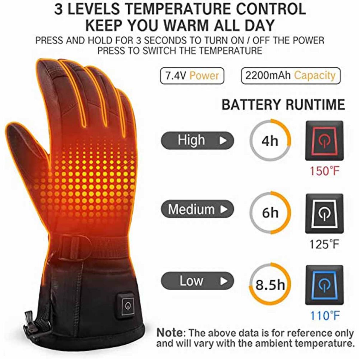Mount Tec Explorer 3 Heated Performance Winter Gloves