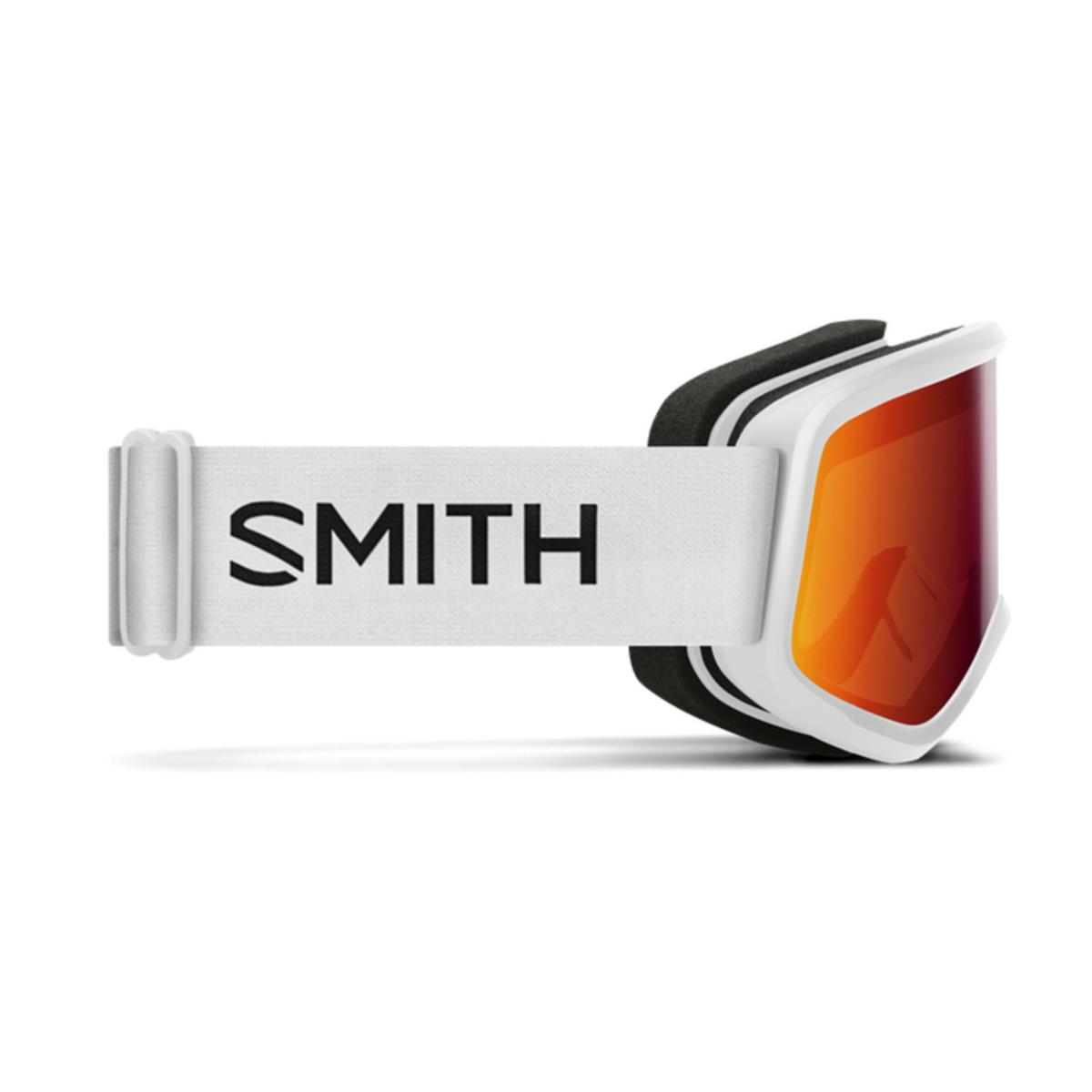 Smith Optics Snowday Youth Goggles Red Sol-X Mirror - White Frame