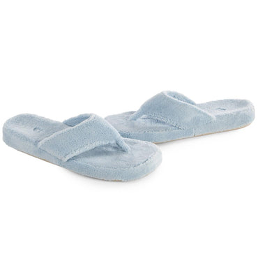 ACORN Women's Spa Thong Slippers - Powder Blue