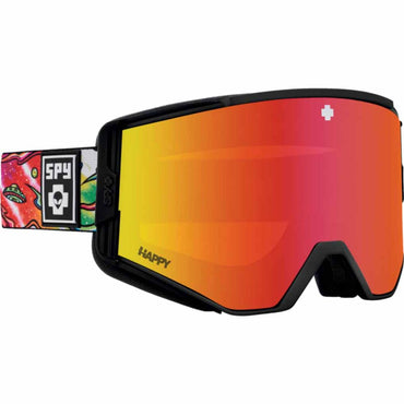 Spy Optic Ace Goggle Matte White - Happy Bronze with Red Spectra Mirror